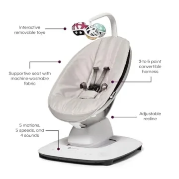 4moms MamaRoo Multi-Motion Baby Swing Bluetooth Enabled