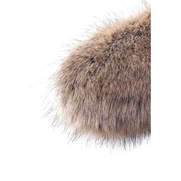 BABEYOND Women’s Faux Fake Fur Collar Shawl Faux Fur Scarf Wrap for Winter Coat 1920s Flapper Outfit 120cm/47.2" Long (Raccoon)