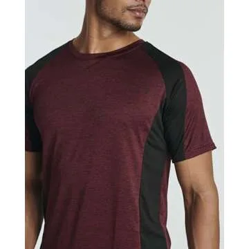 5 Pack Men’s Active Quick Dry Fit Shirts for Gym