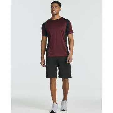 5 Pack Men’s Active Quick Dry Fit Shirts for Gym