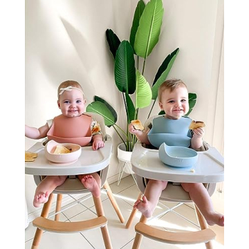 Stylish 3-in-1 Convertible Wooden High Chair for Babies