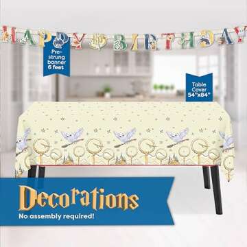 Harry Potter Birthday Decorations Kit for 16 Guests