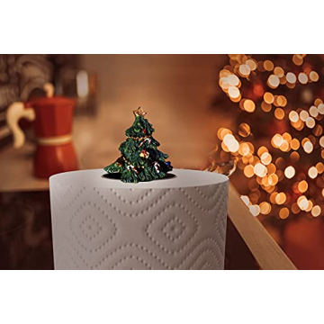 Christmas Kitchen Decor - Unique Paper Towel Holder W/Interchangeable Seasonal Decoration Tops - Christmas Paper Towel Holder - Holiday Tops Christmas Tree, Turkey Pumpkin 3 Fall
