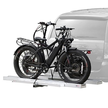 Black Widow Aluminum Double eBike or Fat Tire Bike Carrier - 600 lb Capacity