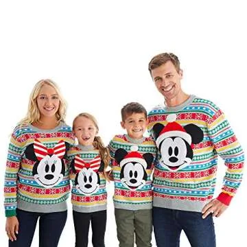 Disney Minnie Mouse Family Holiday Sweater for Girls Size 2 Multi