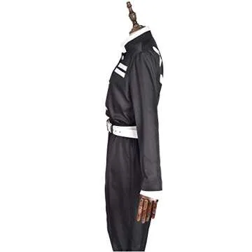 miccostumes Men's Costume Anime Hero Cosplay Uniform Outfit Green Chequer Robe Kimono (M, Multicolored)