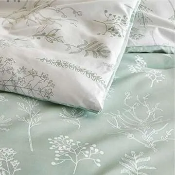 Bedsure King Comforter Set - Reversible Floral Bedding