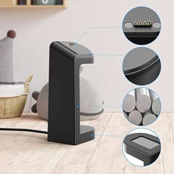 Soarking Charging Stand Comapatible with Gabb Gen 2nd and 1st Watch Charger with 5 Feet Cable(Not for Gabb 3)