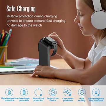 Soarking Charging Stand Comapatible with Gabb Gen 2nd and 1st Watch Charger with 5 Feet Cable(Not for Gabb 3)