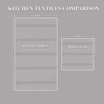 Kitchen Towels Dish Towels 100% Cotton, Set of 4, Dark Blue and White Hand Towels, Tea Towels, Reusable and Absorbent Cleaning Cloths, Oeko-Tex Cotton, 28 in x 16 in