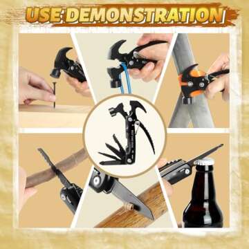 BEMJAH Gifts for Dad - Unique Multitools and Tumbler