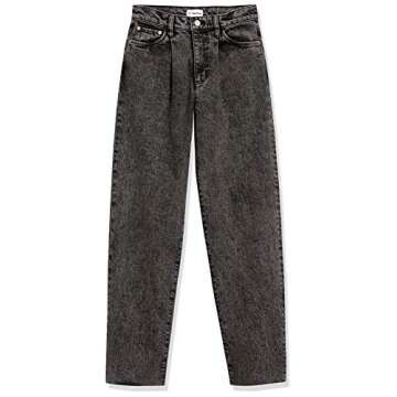 Monique High-Rise Wide Leg Acid Wash Jean for Women