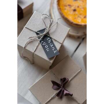 328 Feet Natural Jute Twine 3 Ply Gift Wrapping String DIY Rope Garden Twine Cord for Arts Crafts and Gardening Applications