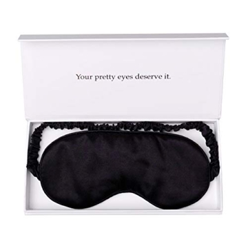 Silk Sleep Mask Light Blocking Luxury 100% Mulberry 19mm Silk Eye Mask Eye Cover Blindfold Ultra Sof...