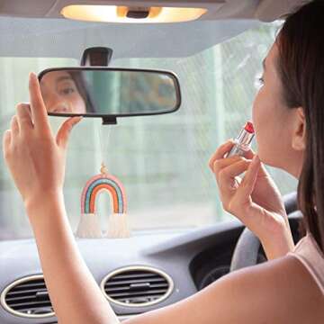 Boho Rainbow Car Charm Essential Oil Diffusers Set - 3 Pcs