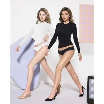 MANGOPOP Long Sleeve Tee for Women - Y2K Black Style