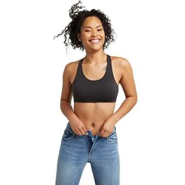 Hanes Women's Racerback Bralette 3-Pack for Everyday Comfort