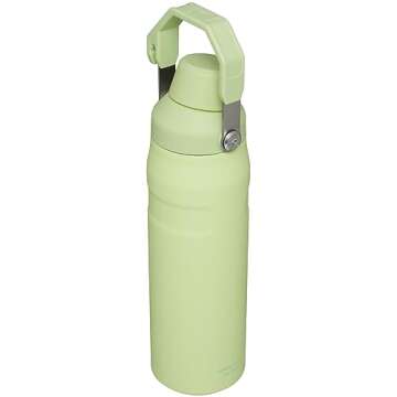 Stanley IceFlow Fast Flow Water Bottle 24 OZ | Angled Spout Lid | Lightweight & Leakproof for Travel...