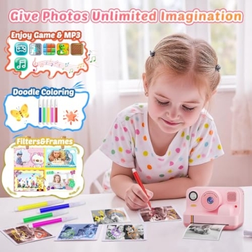 Instant Print Camera for Kids - Fun Photographic Toy