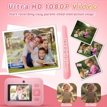 Instant Print Camera for Kids - Fun Photographic Toy