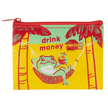 Blue Q Drink Money Bag - Eco-Friendly Coin Purse