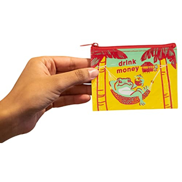 Blue Q Drink Money Bag - Eco-Friendly Coin Purse