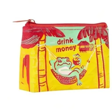 Blue Q Drink Money Bag - Eco-Friendly Coin Purse