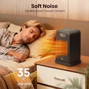 FLANUR Space Heater - Compact 1500W with Remote Control