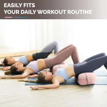 Yes4All Yoga Bolster - Comfortable & Portable for All Levels