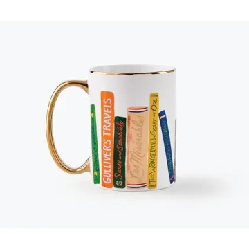 Rifle Paper Co. Book Club Mug for Coffee Lovers Everyday