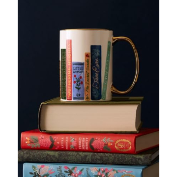 Rifle Paper Co. Book Club Mug for Coffee Lovers Everyday