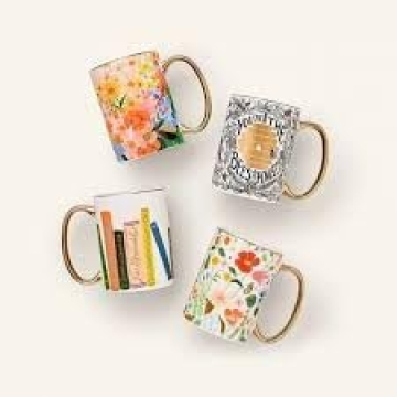 Rifle Paper Co. Book Club Mug for Coffee Lovers Everyday