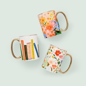 Rifle Paper Co. Book Club Mug for Coffee Lovers Everyday