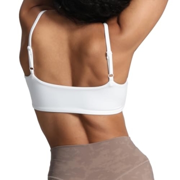 Aoxjox Women's Define Sculpt Bandeau Sports Bra Workout Essential