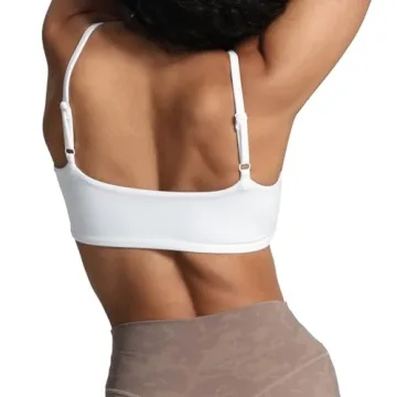 Aoxjox Women's Define Sculpt Bandeau Sports Bra Workout Essential