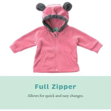 Kids Fleece Sweatshirt Jacket - Cozy Full Zip Hoodie