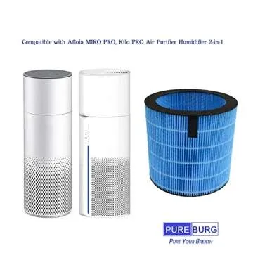 PUREBURG Humidifier Filters Compatible with Afloia MIRO PRO, Kilo PRO Air Purifier Humidifier 2-in-1...