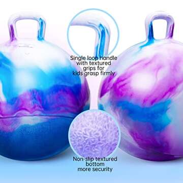 ZOOJOY Hopper Ball for Kids - 18inch Colorful Bounce Toy