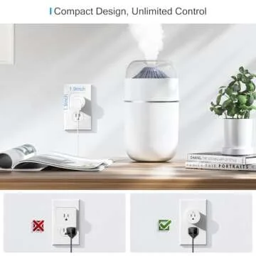 EIGHTREE Smart Plug, Smart Plugs That Compatible with Alexa and Google Home, Compatible with SmartThings, Smart Outlet with WiFi Remote Control and Timer Function, 2.4GHz Wi-Fi Only, 4 Packs