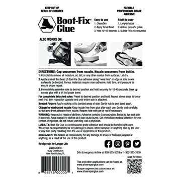 Boot-Fix Shoe Glue: Instant Professional Grade Shoe Repair Glue