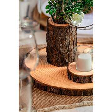 Set of (10) 11-12 inch Wood Slices for centerpieces! Wood Slice centerpieces, Wood Rounds, Tree Slices (11 inch)