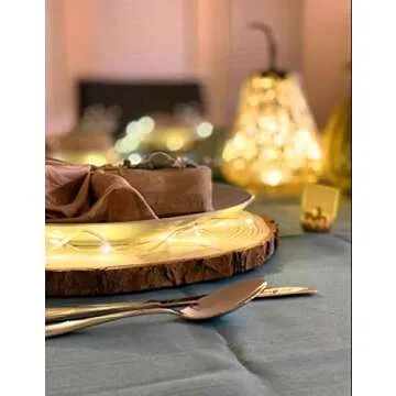 Rustic 11-12 inch Wood Slices for Centerpieces - Set of 10