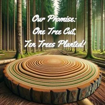 Rustic 11-12 inch Wood Slices for Centerpieces - Set of 10