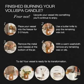 Voluspa Panjore Lychee, Large Candle Jar, 18 oz, 100 Hour Burn Time, Coconut Wax for Clean Burning, Handcrafted in the USA