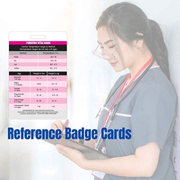 Pediatric Vital Signs Badge Card for Nurses & Students