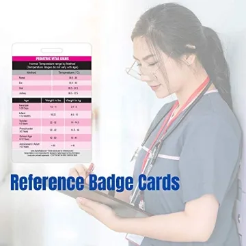 Pediatric Vital Signs Badge Card for Nurses & Students