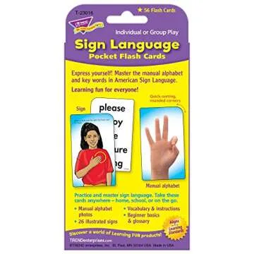 Exciting Sign Language Pocket Flash Cards for Learning