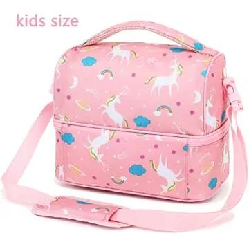 FlowFly Kids Insulated Unicorn Lunch Bag for School