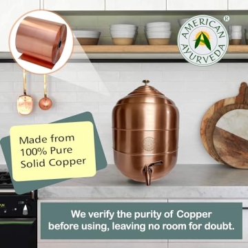 Elegant 5 Gallon Copper Water Dispenser for Healthy Hydration