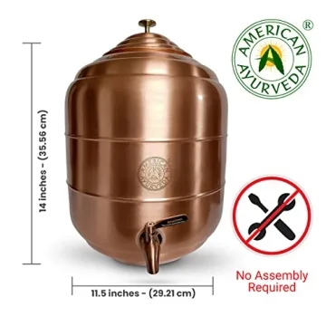 Elegant 5 Gallon Copper Water Dispenser for Healthy Hydration